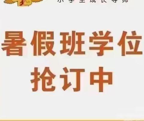 2023年暑假班报名啦！