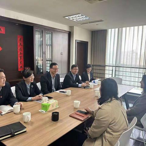 省行党委委员方侃率队拜访临平区委副书记、常务副区长葛建伟