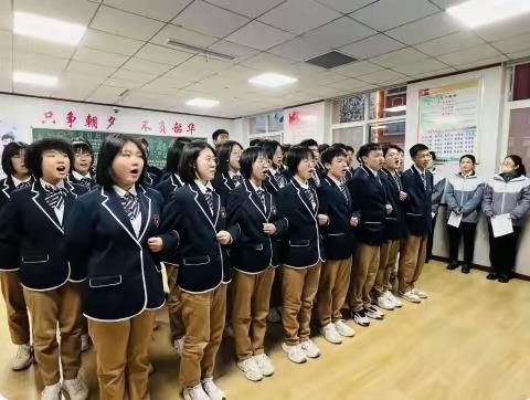 一中英才分校举行军歌比赛活动