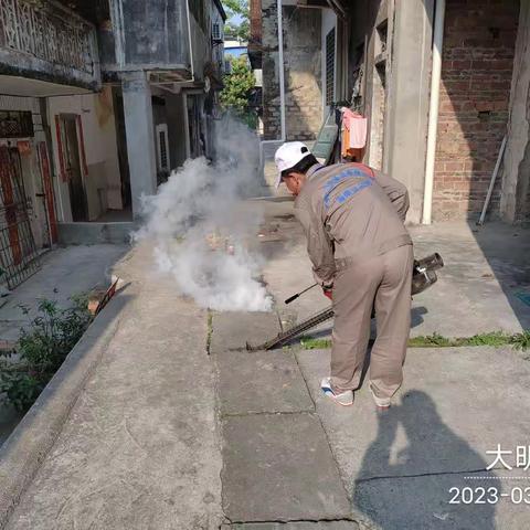 2023年3月20日广州市江氏杀虫有限公司在儋州市辖区开展病媒生物防制施工