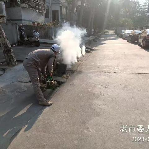 2023年3月23日广州市江氏杀虫有限公司在儋州市辖区开展病媒生物防制施工
