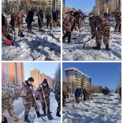 扫雪除冰保畅通  迅速响应解民忧