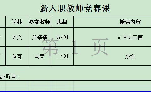 【逐梦利二•教研】展课堂风采，促新秀成长——记利通街第二小学新入职教师课堂教学竞赛活动