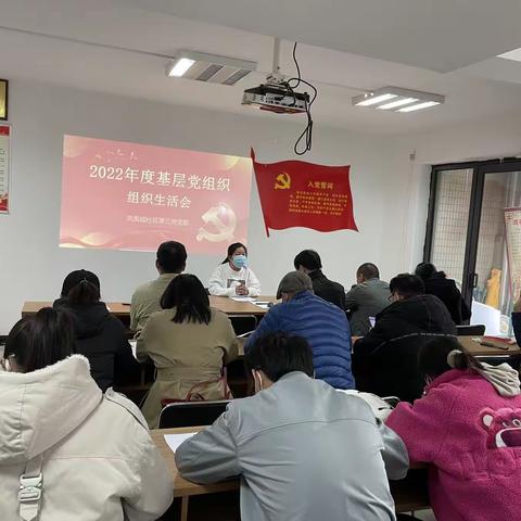 凤凰城社区召开2022年度基层党组织组织生活会暨民主评议党员