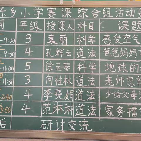 赛课角逐展英姿    携手共进促提升——罗陈乡周湾小学综合组赛课教学研讨活动