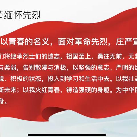梨花风起正清明，缅怀英烈寄深情——秦皇岛市第十三中学“清明节祭英烈”主题活动