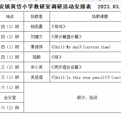 【“双减”新皋地】勤研以善教  指导以致远——如皋市教研室赴江安镇黄岱小学开展调研指导活动
