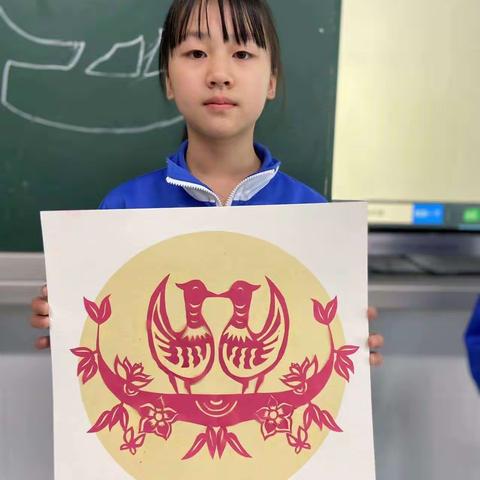 砂子塘嘉和小学五月份剪纸月结美篇