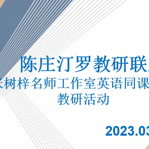 联盟教研共发展，名师引领促成长