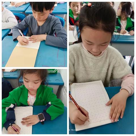 荷叶塘学校书法3班3月16日活动剪影