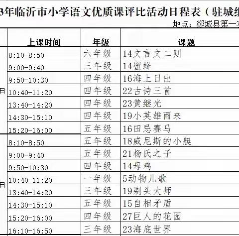 “道阻且长，行则将至”——观摩2023年临沂市小学语文优质课评比活动