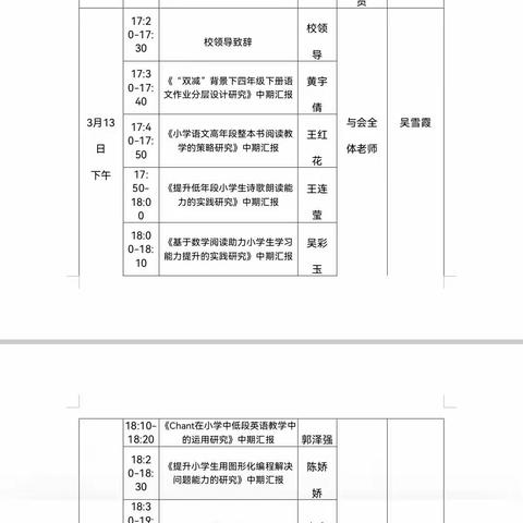 课题引领再蓄力    中期报告促提高