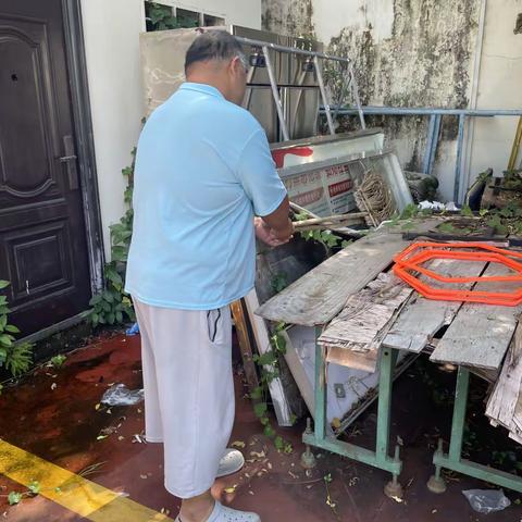 海口市体育工作队进行防风安全检查情况