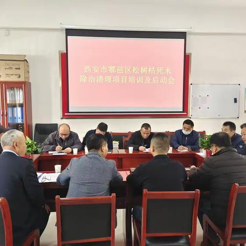 西安市鄠邑区松树枯死木除治清理项目培训及启动会