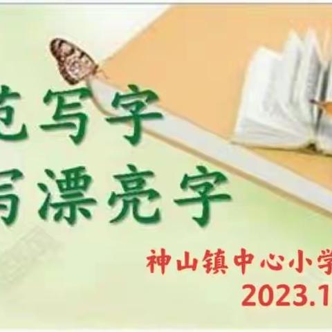 笔墨凝书香，书写展风采 ———神山镇中心小学写字比赛活动