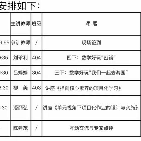 基于项目化学习的课例研讨——陈建茂名师工作室送教碧湖二小活动