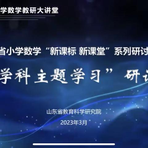 聚焦跨学科，融通润成长﻿——大布乡小学数学跨学科主题学习培训