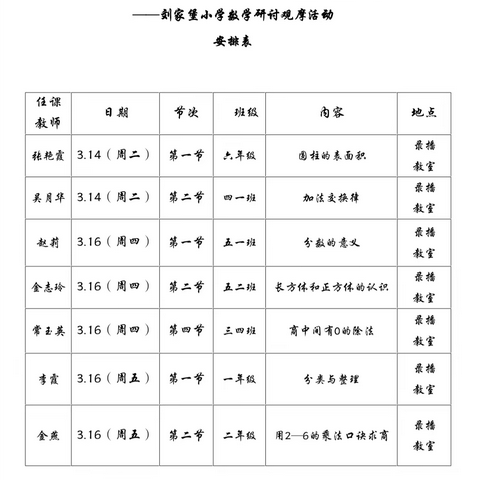 聚力“双减”求实效，深耕“常态”促提升——刘家堡小学推进“三抓三促”行动之数学教研组研讨观摩活动