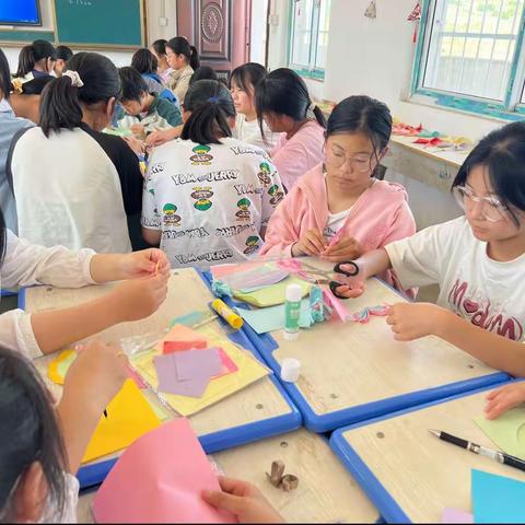 滔河乡中6.10手工制作社团