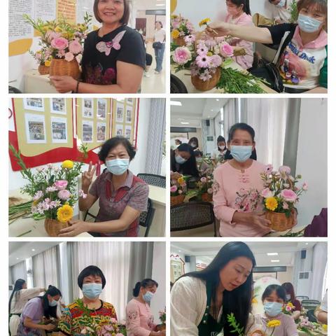 致敬“她力量”——美兰区和平南街道开展2023年“感恩母亲节  弘扬孝亲礼”国学插花主题活动