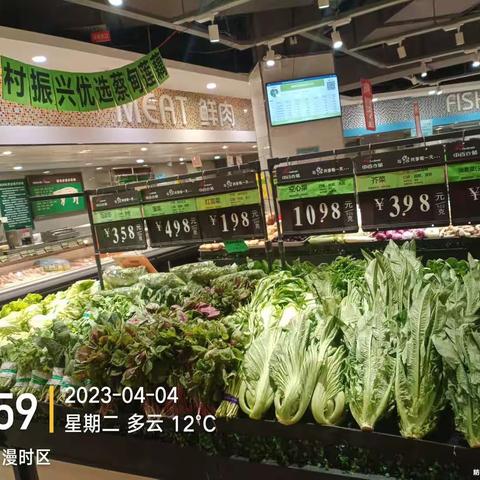 漫时区店4月4日生鲜区第一次开业营运报告