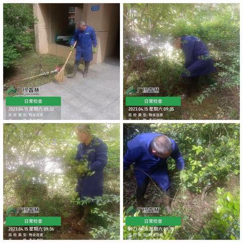 领秀城物业服务中心4月份第2周工作总结