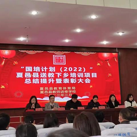 国培计划（2022）夏邑县送教下乡培训项目总结提升及表彰大会（副本）