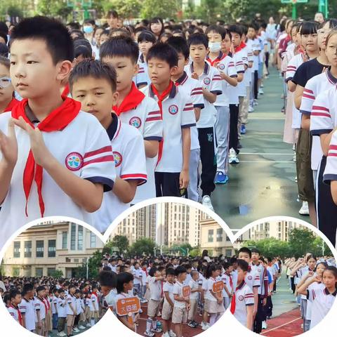 同升一面旗，携手快乐行——花溪路幼儿园第四次参观小学之观摩小学升旗仪式