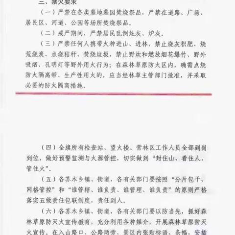 《森林防火人人有责》——罕苏木小学防火灾安全教育