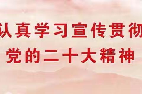 立德树人守初心 照亮梦想担使命                           学习贯彻党的二十大精神宣讲活动