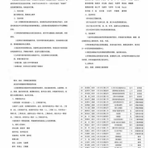 和政县龙泉小学“三抓三促”系列活动——“润毅杯”综合组优质课竞赛