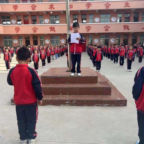 【高村小学】文明有礼，从我做起——高村小学升旗仪式
