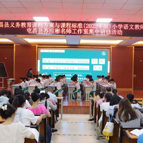 学课标，提素养——记2023年屯昌县小学语文教师课标全员培训暨苏应彬名师工作室集中研修活动中年级专场