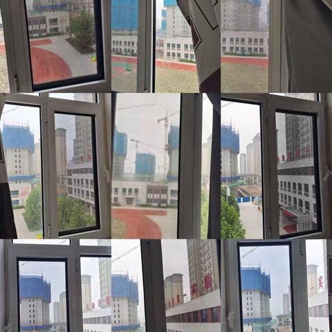 莲池区实验一小门窗已关闭