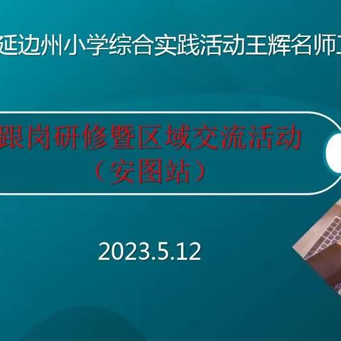 跟岗研修赋能生根  两地开花智慧育人——记延边州小学综合实践活动王辉名师工作室跟岗研修暨区域交流活动