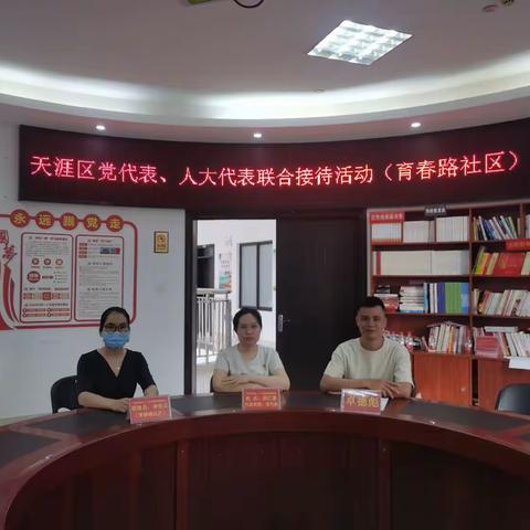 育春路社区开展天涯区党代表、人大代表联合接待活动