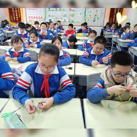 非遗传承 妙手编绳——丛台区实验小学三（5）中队编结手链比赛