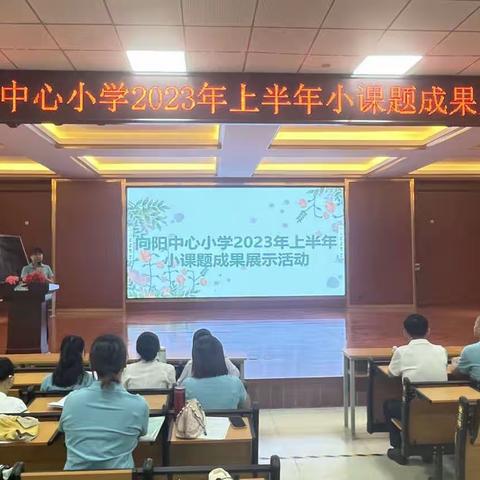 扎实推进课题研究，稳步提升专业素养——记向阳中心小学2023年上半年小课题成果展示活动