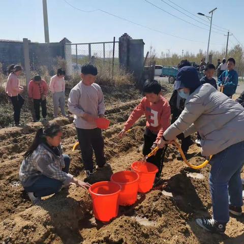 “劳动教育 我们在路上”——宫里镇绳家峪联办小学持续开展劳动基地实践活动