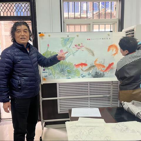 魅力国画进社区 水墨飘香传国粹|延光社区国画公益课堂