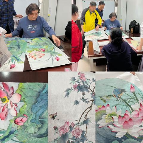 新时代文明实践|书写中华传承，画展人生百态 延光社区国画公益课堂