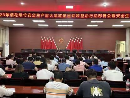 金山镇召开2023年烟花爆竹安全生产重大事故隐患专项整治行动推进会
