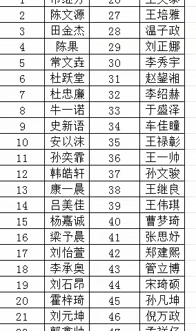 四年级海读名单