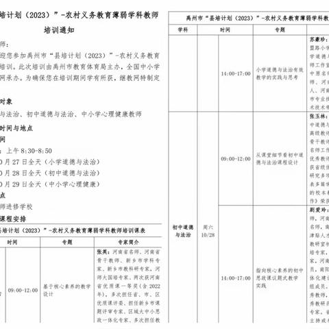 道法花绽放，培训促成长——记禹州市“县培计划”～小学道德与法治学科培训