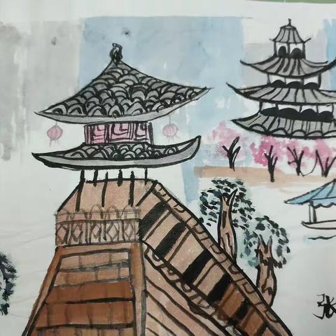 品中国古韵，携画笔传承——汇仟小学五年级美术中国画大单元作品欣赏