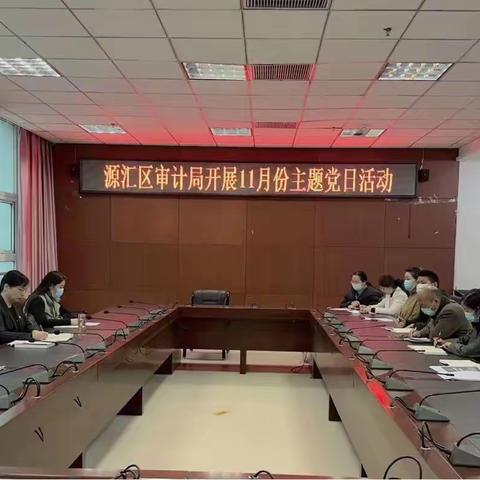 源汇区审计局开展11月份主题党日活动