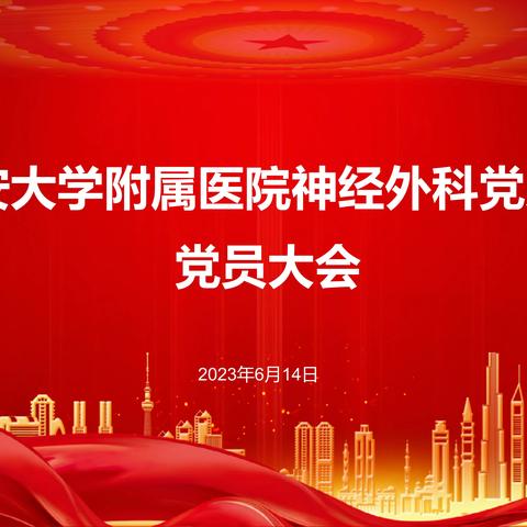 延安大学附属医院神经外科党支部召开党员大会