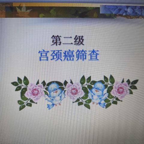 健康教育宣传记录（一）————“两癌”知识讲座