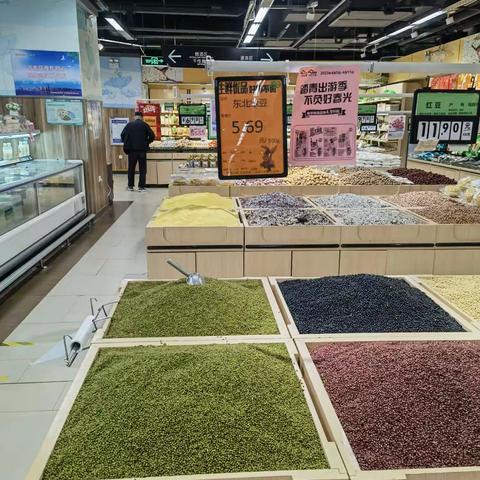 静安上城店4月7日生鲜档期活动陈列美篇