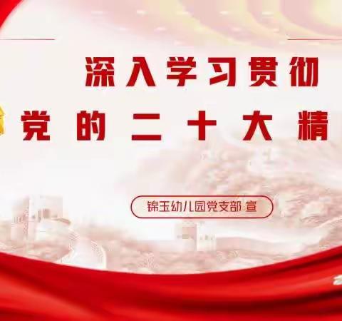 锦玉幼儿园党支部学习党的二十大精神主题活动